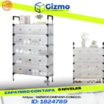 Zapatero 6 niveles con puerta