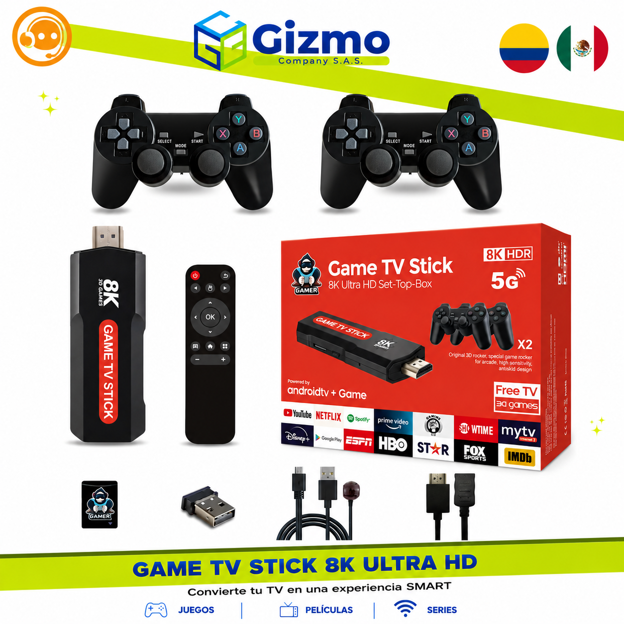 ChatGPT Image 25 may 2026, 12_06_26 Consola Game TV Stick Juegos y Tv - Imagen 1