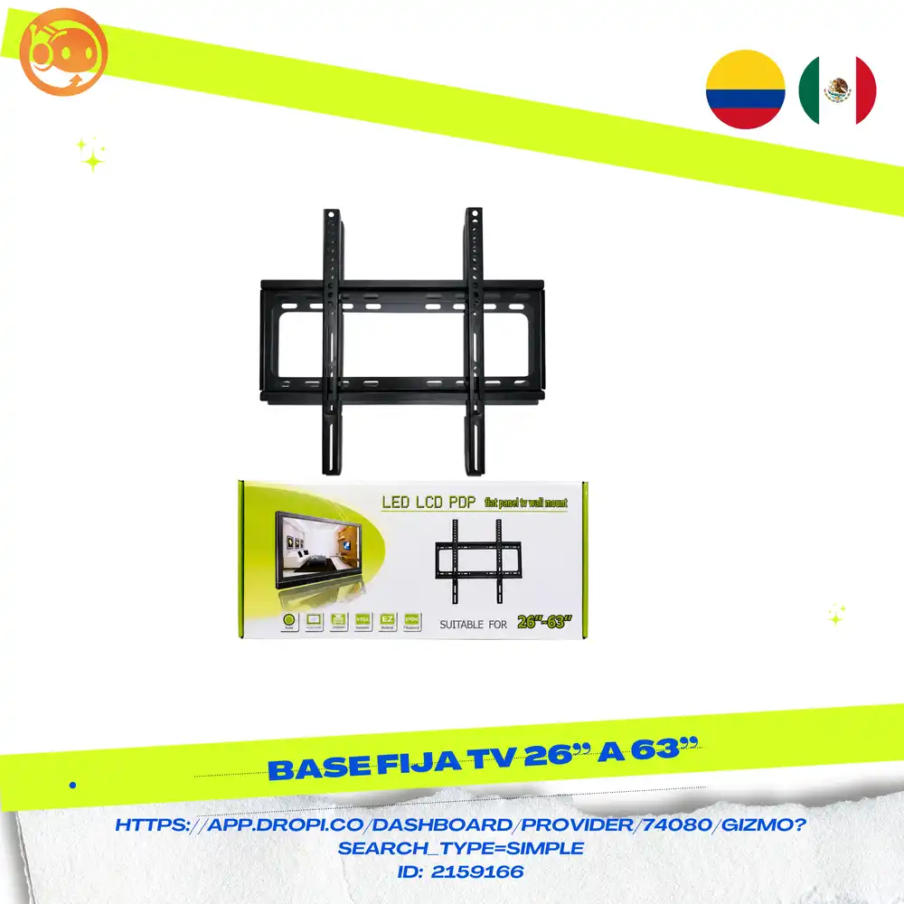 base Base de TV Fija 26”–63” HD602B - Imagen 1