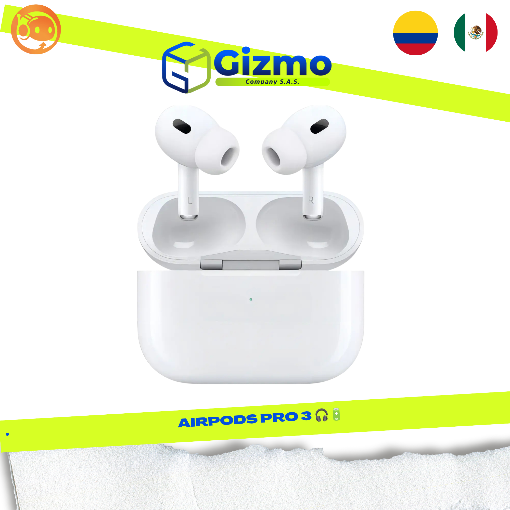 1784394980CATALOGO MEXICO - GIZMO 2026 (16) Airpods Pro 3ra Generación - Imagen 1