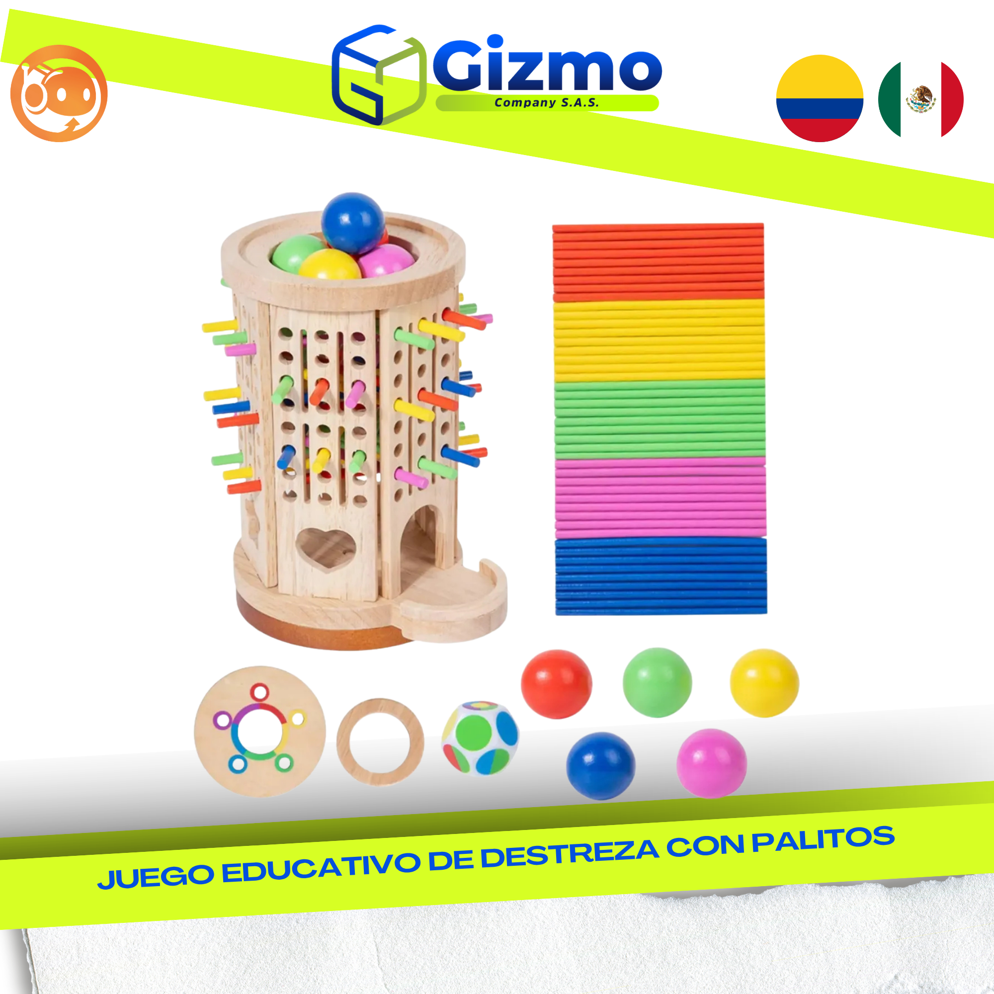 CATALOGO MERCANCIA NUEVA - GIZMO 2026 - 2026-09-24T165546.124 Juego Educativo de Destreza con Palitos - Imagen 1