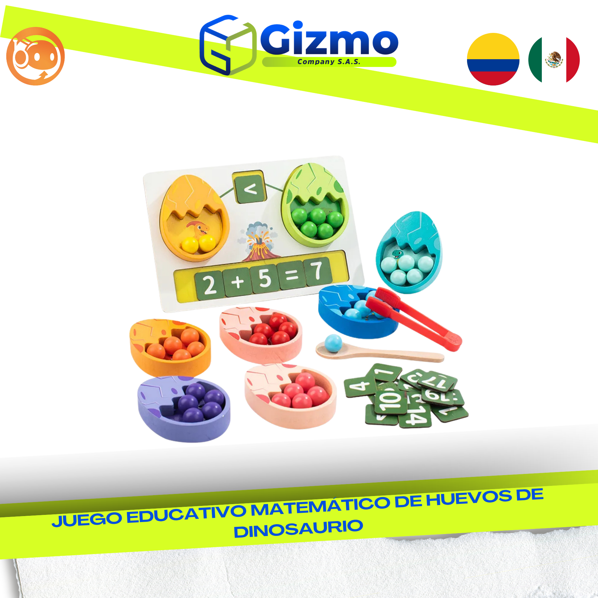 CATALOGO MERCANCIA NUEVA - GIZMO 2026 - 2026-09-25T104821.921 Juego Educativo Matemático Huevos - Imagen 1