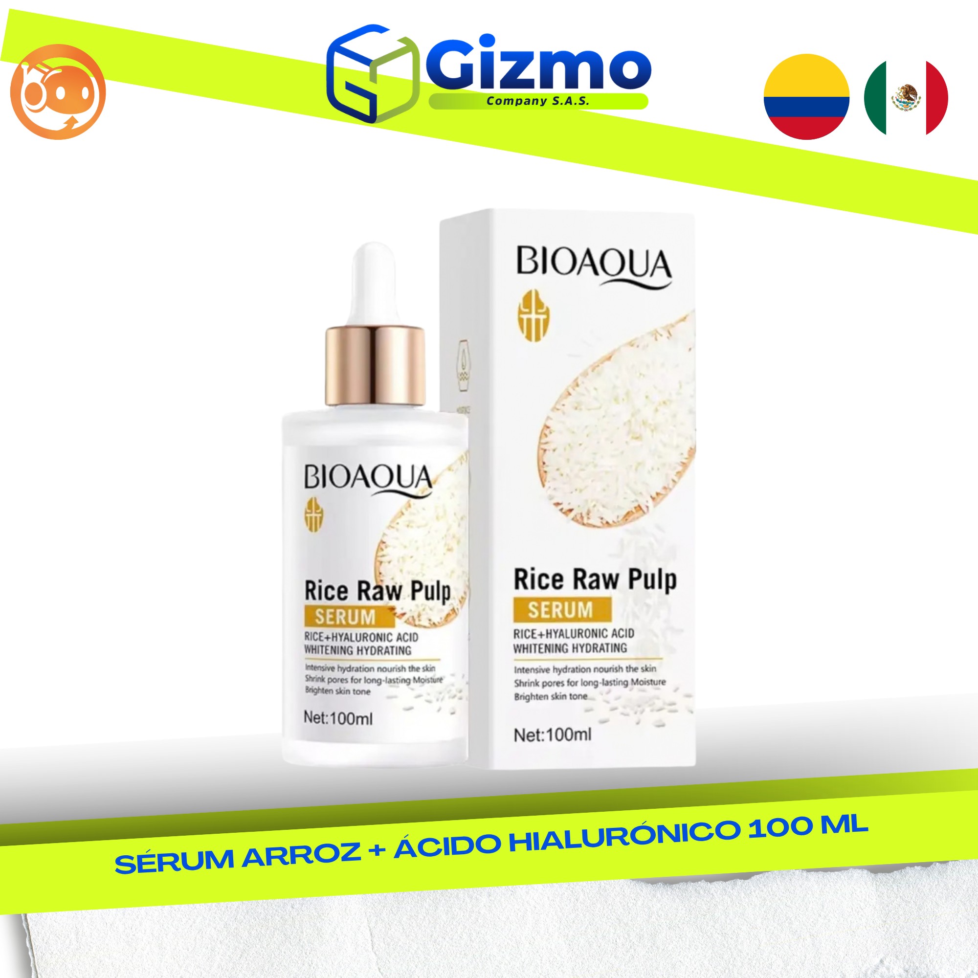 CATALOGO MERCANCIA NUEVA - GIZMO 2026 - 2026-09-25T170527.099 Sérum Arroz + Ácido Hialurónico 100 ml - Imagen 1
