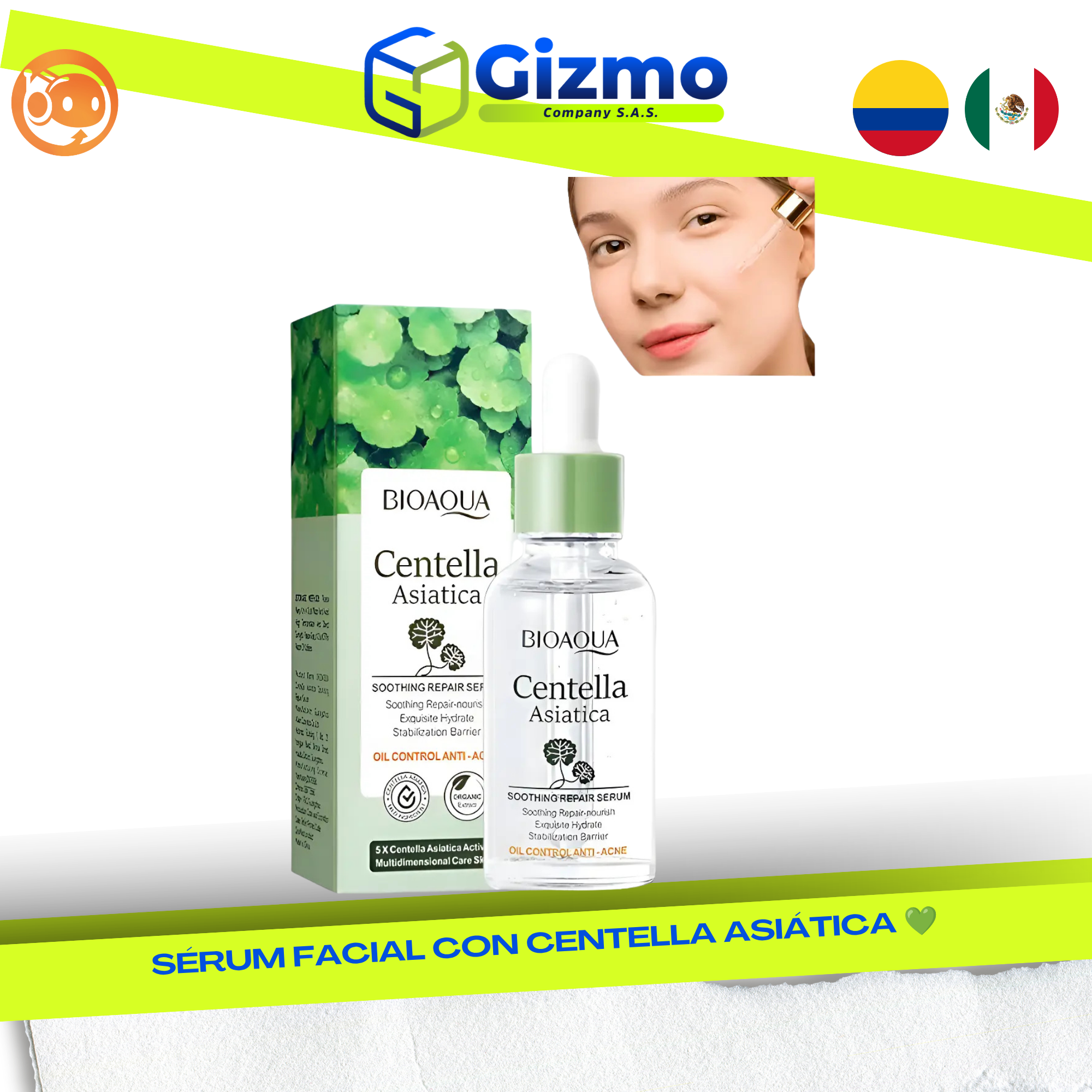 CATALOGO MERCANCIA NUEVA - GIZMO 2026 - 2026-09-25T171913.582 Sérum Facial con Centella Asiática 💚 - Imagen 1