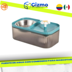 Fuente de Agua con Comedero para Mascota