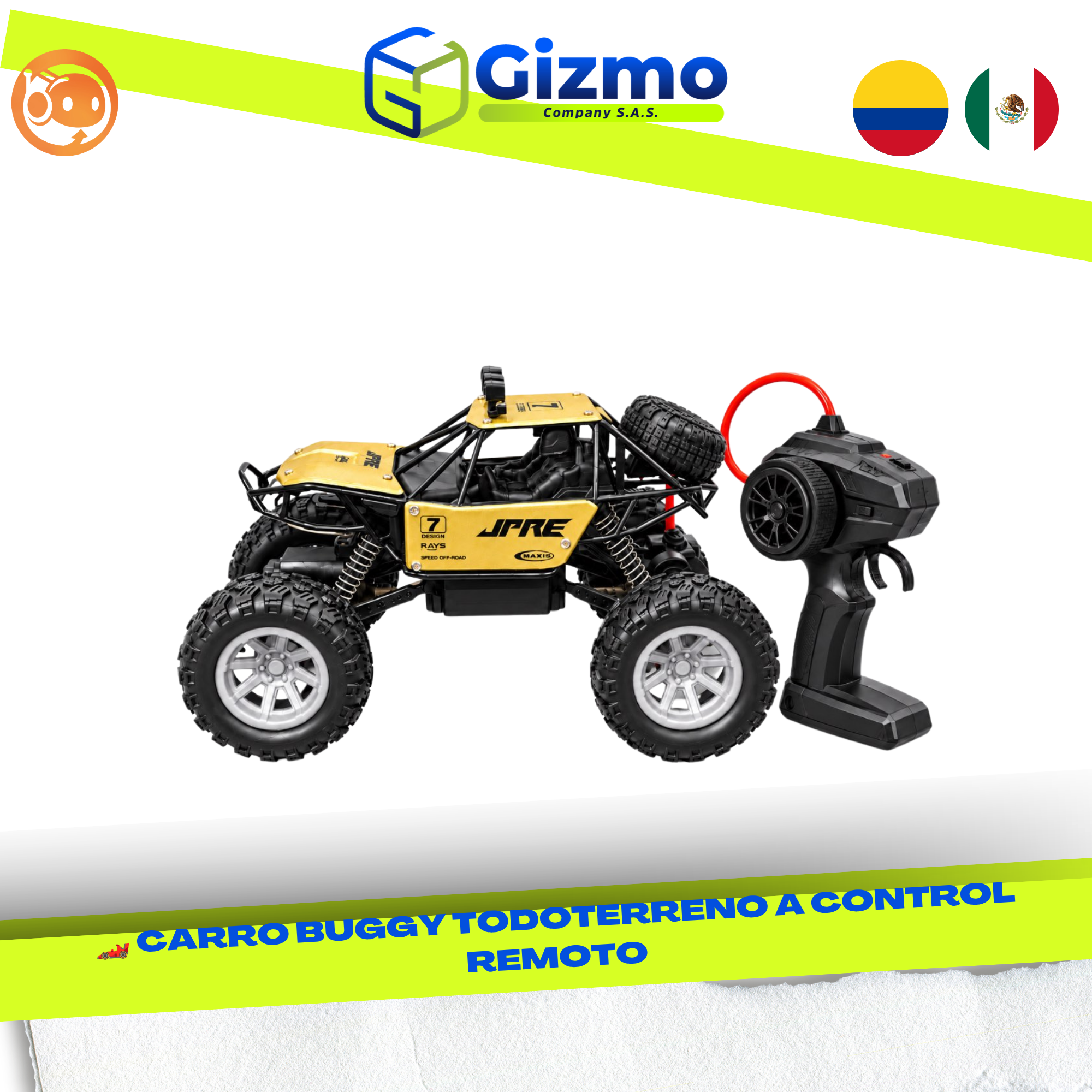 CATALOGO MERCANCIA NUEVA - GIZMO 2026 - 2026-09-30T110524.870 Carro Buggy Todoterreno Control Remoto - Imagen 1
