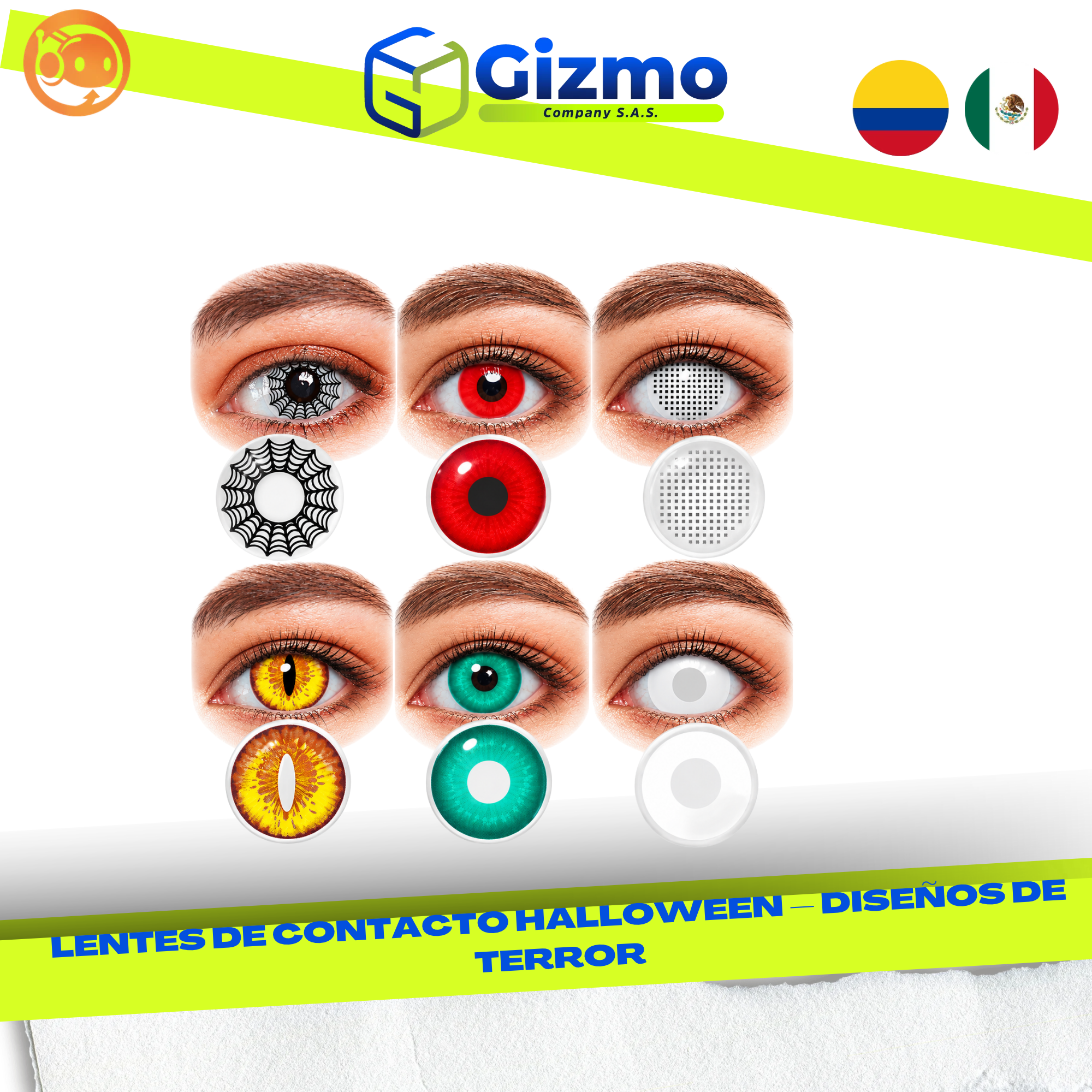 CATALOGO MERCANCIA NUEVA - GIZMO 2026 - 2026-10-07T104920.036 Lentes de Contacto Halloween Terror - Imagen 1