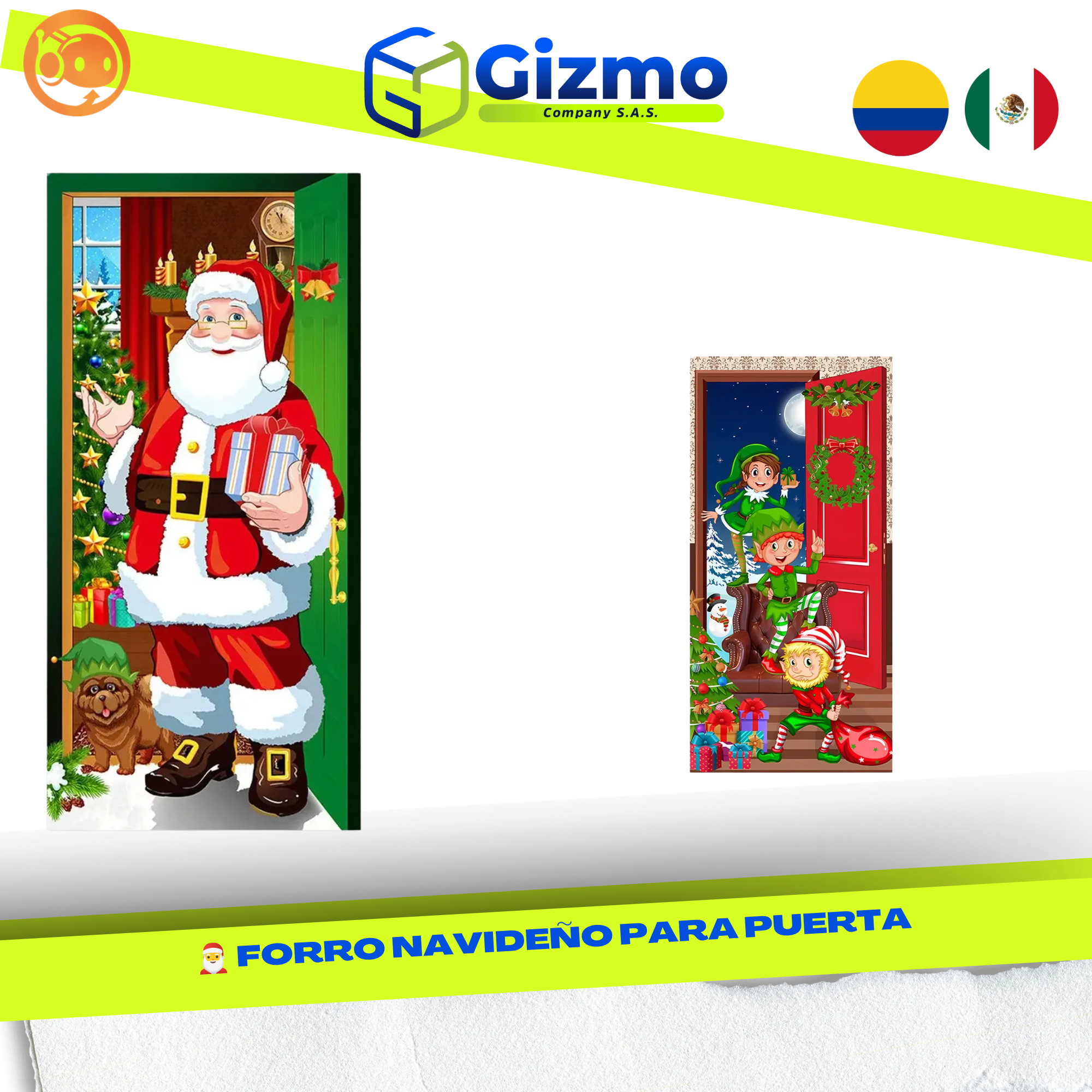 CATALOGO MERCANCIA NUEVA - GIZMO 2026 - 2026-10-07T141230.089 Forro Navideño para Puerta - Imagen 1