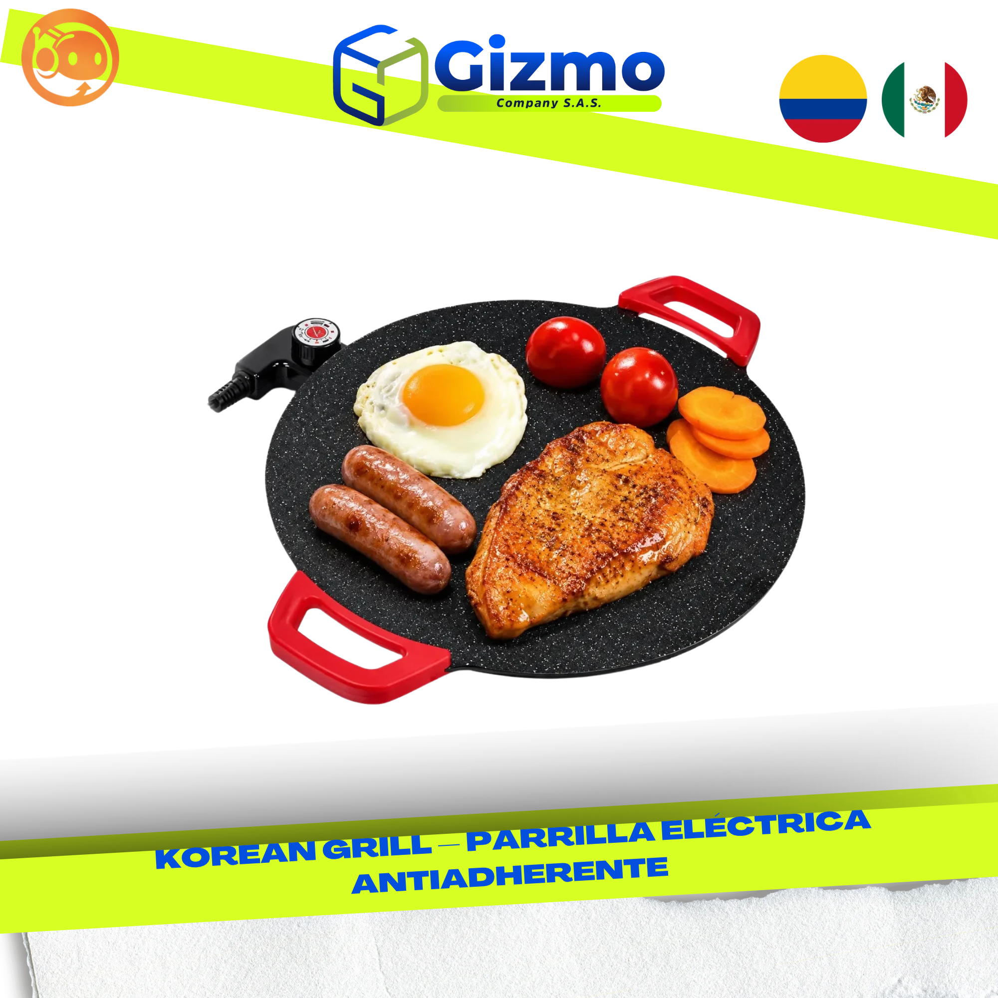 CATALOGO MERCANCIA NUEVA - GIZMO 2026 - 2026-10-08T174247.887 Korean Grill Parrilla Eléctrica Antiadherente - Imagen 1