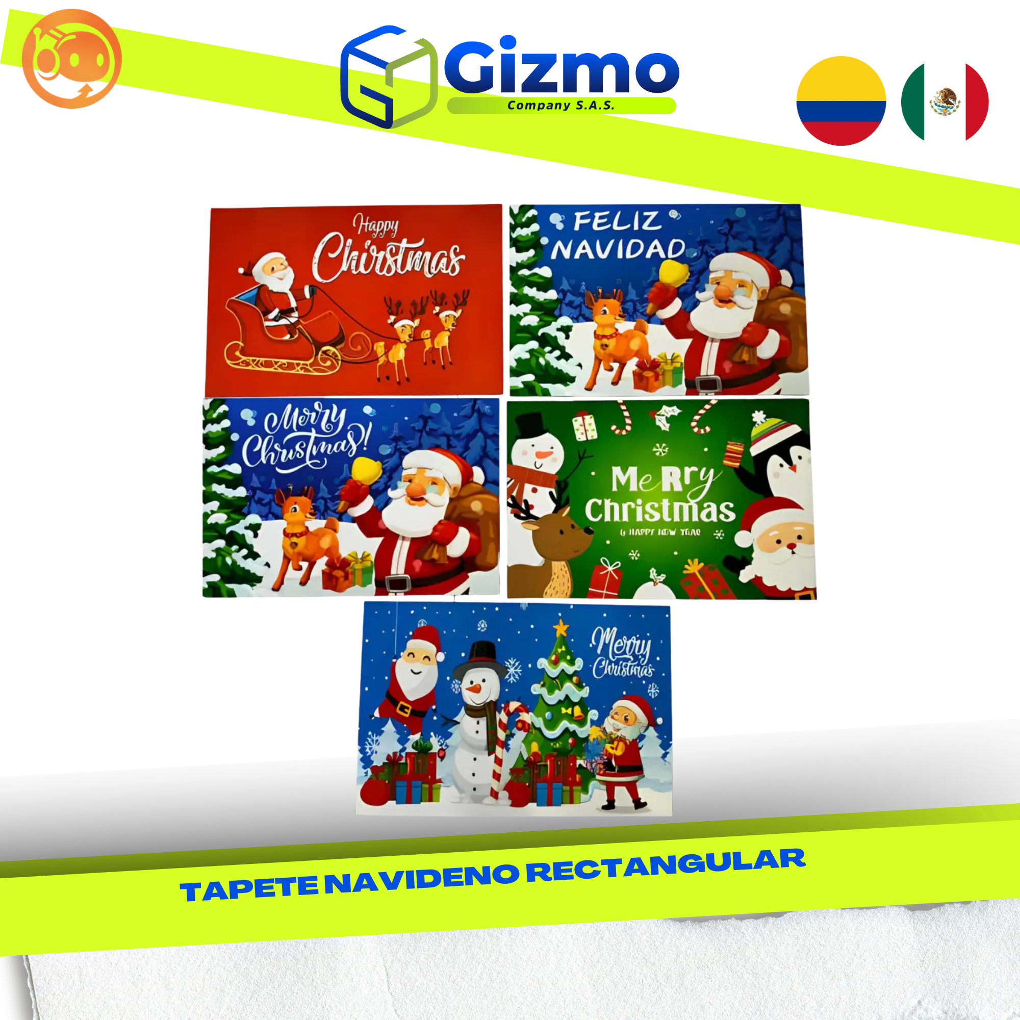 CATALOGO MERCANCIA NUEVA - GIZMO 2026 - 2026-10-09T181142.759 Tapete Navideño Rectangular - Imagen 1